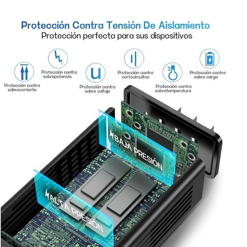 Inversor De Corriente Portátil Para Auto 12v A 110v 200w.