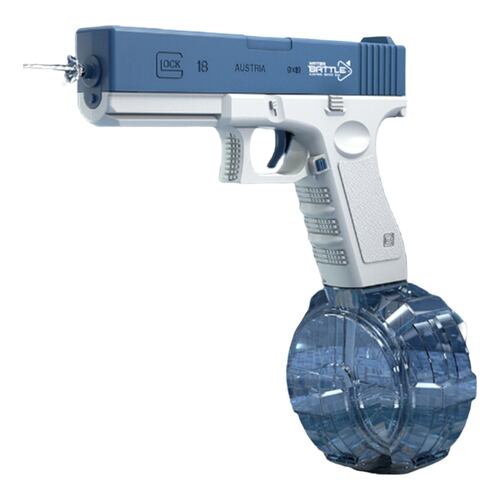 Pistola De Agua Eléctrico Automatica Juguete Glock Tambor, juego de equipo, disparo de agua, lanzador para exteriores..
