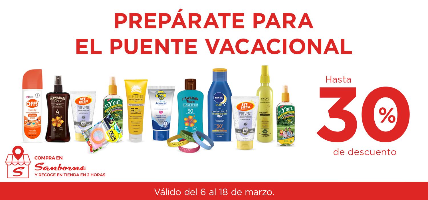 Prepárate para las vacaciones