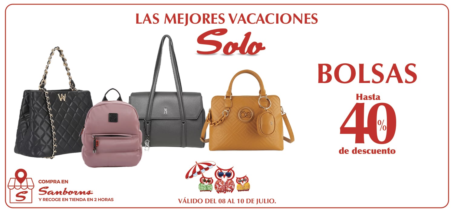 Bolsas hasta 40% de descuento