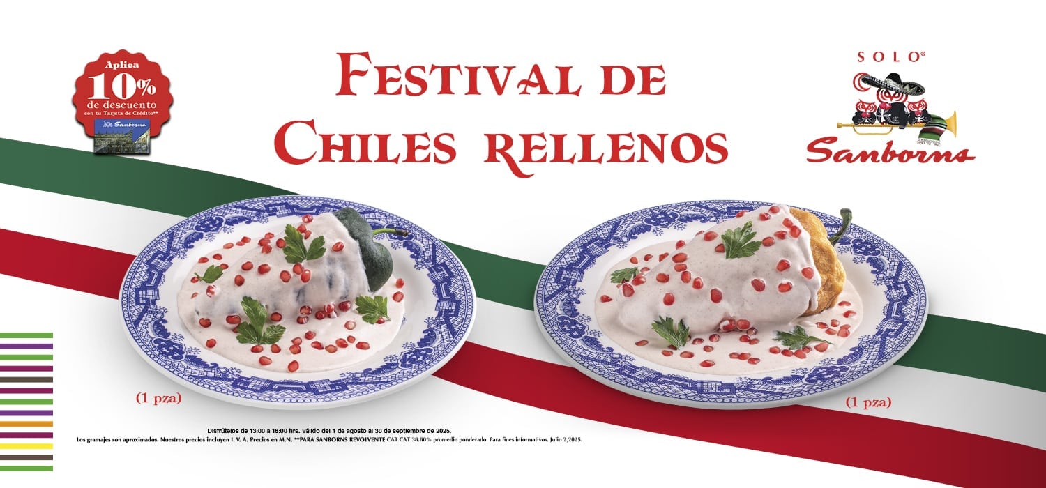 Menú Chiles Rellenos