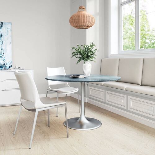 Mesa de Comedor Metropolis Plateado - Kessa.