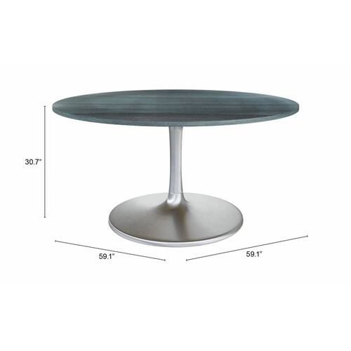 Mesa de Comedor Metropolis 2 Plateado - Kessa.