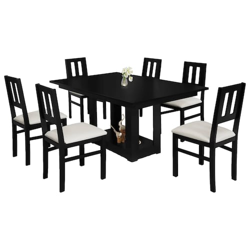 Comedor 6 Sillas Casa Chocolate - Kessa.