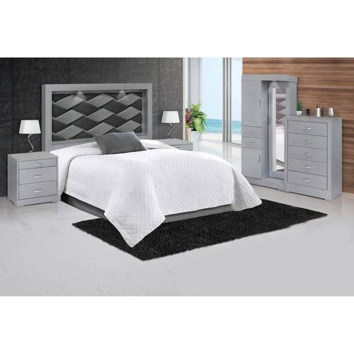 Recamara King Size Ozuela Gris - Kessa