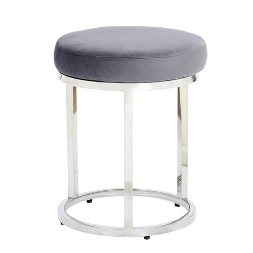 Mesa Lateral Alpha Plateado - Kessa.
