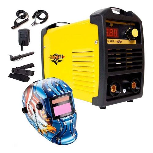 Soldadora Inversora 200 Amp + Careta Electrónica 110v Aguila