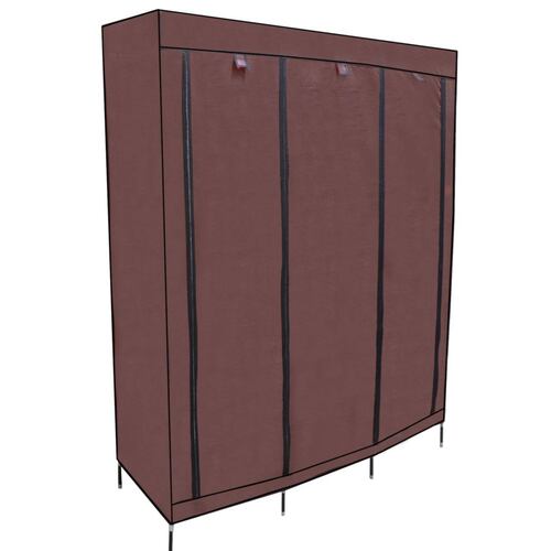 Closet Organizador 3 Puertas Armario 6 Secciones Zapatera Cafe