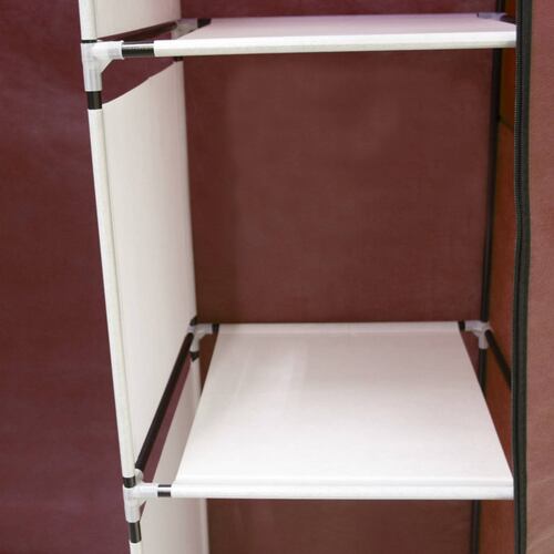 Closet Organizador 3 Puertas Armario 6 Secciones Zapatera Cafe