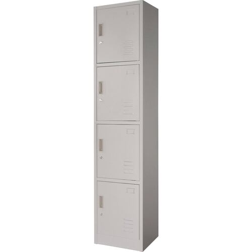 Locker Metalico 4 Puertas Casillero Oficina Industrial Chapa 38.5 x 34 x 180 cm Estante Gutstark