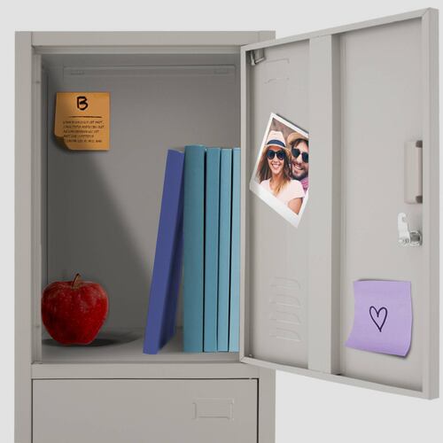 Locker Metalico 4 Puertas Casillero Oficina Industrial Chapa 38.5 x 34 x 180 cm Estante Gutstark
