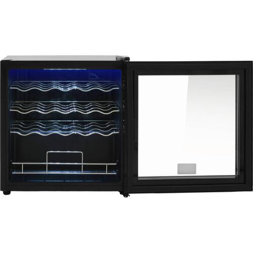 Cava Vinos Enfriador 19 Botellas Moderno Pantalla 60 Lts Negro