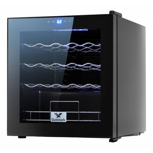 Cava Vinos Enfriador 19 Botellas Moderno Pantalla 60 Lts Negro