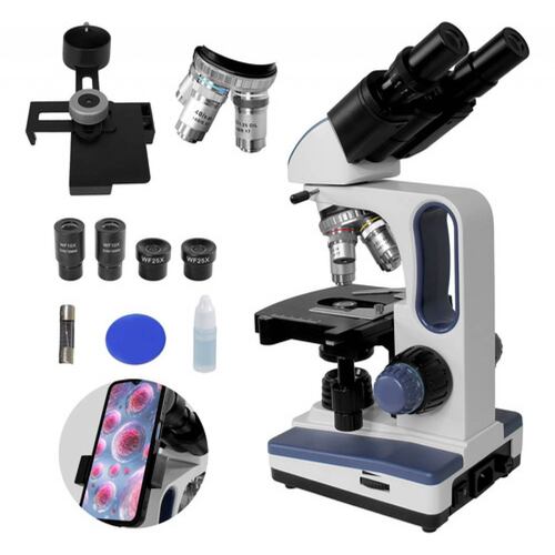 Microscopio Binocular Acromatico 10x-100x Profesional
