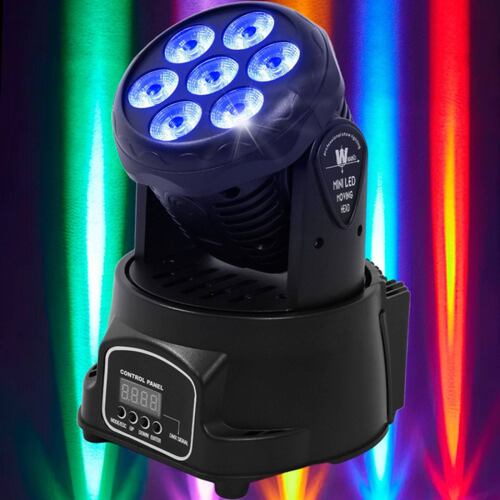 Cabeza Movil Wash Luces Robotica 7 Luces Led Rgbw Dj Disco.