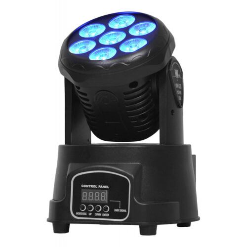 Cabeza Movil Wash Luces Robotica 7 Luces Led Rgbw Dj Disco.