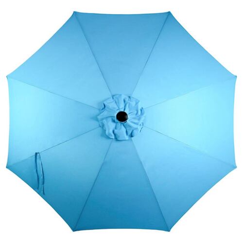 Sombrilla Playa Grande Exterior 2.70m Patio 45 Inclinacion Liso Azul