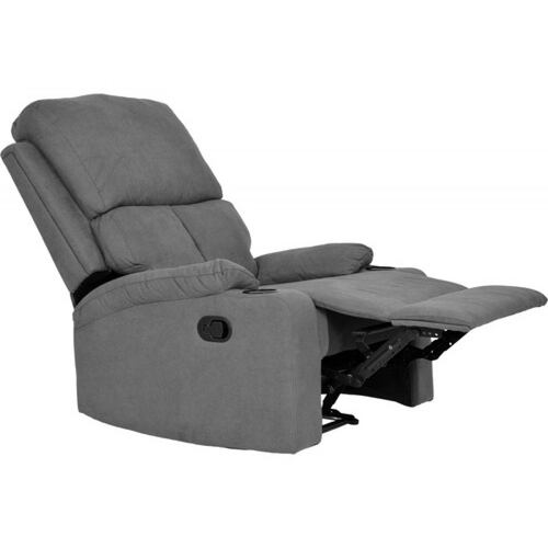 Sillón Reclinable Reposet Moderno Minimalista Sala Gris