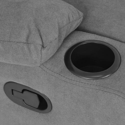 Sillón Reclinable Reposet Moderno Minimalista Sala Gris