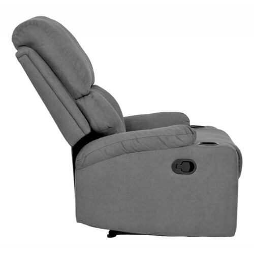 Sillón Reclinable Reposet Moderno Minimalista Sala Gris