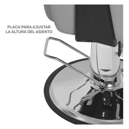 Silla Barberia Sillon Hidraulico Salon Reclinable Estilista Gris