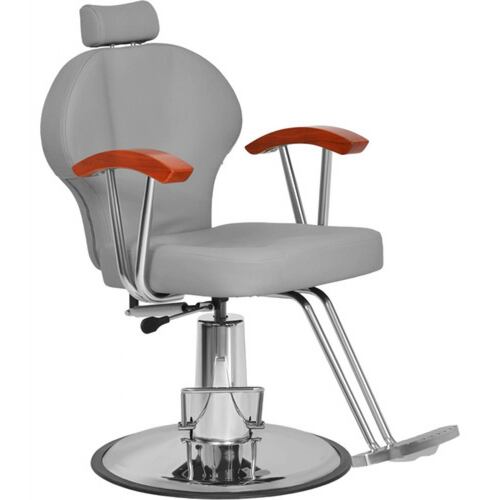 Silla Barberia Sillon Hidraulico Salon Reclinable Estilista Gris