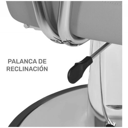 Silla Barberia Sillon Hidraulico Salon Reclinable Estilista Gris