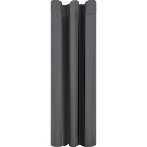 Cortinas Blackout Largas Tejida Hogar 275x216cm 2 Piezas Gris Oscuro