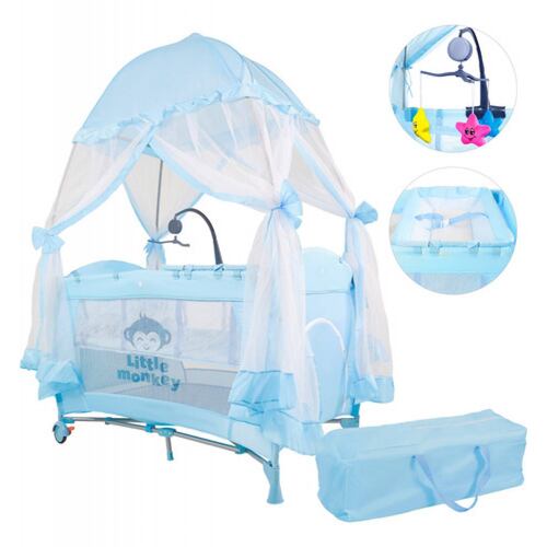 Cuna Bebes Plegable Mosquitero Cambiador Juegos Musicales..APIV1