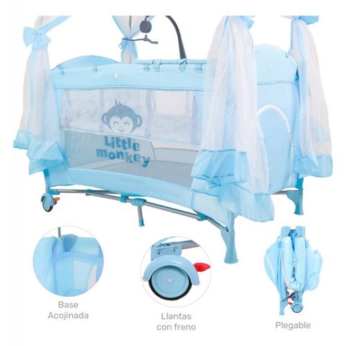 Cuna Bebes Plegable Mosquitero Cambiador Juegos Musicales..APIV1