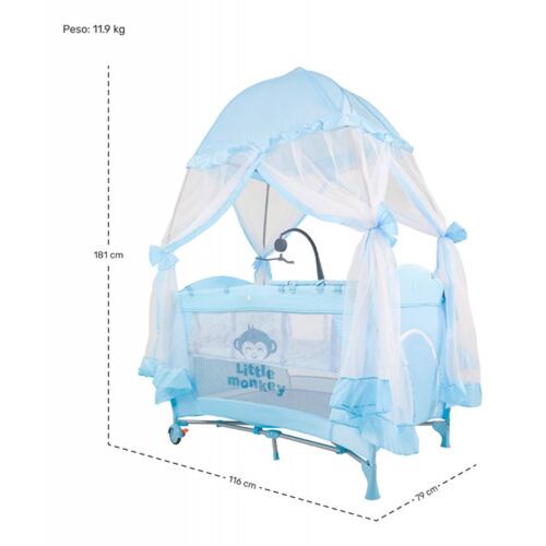 Cuna Bebes Plegable Mosquitero Cambiador Juegos Musicales..APIV1
