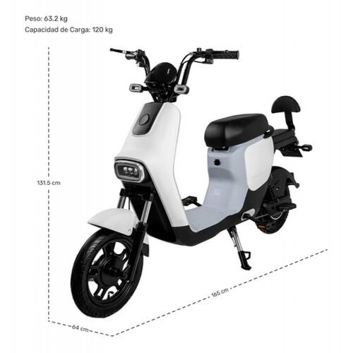 Bicicleta Electrica Scooter 55km/h 3 Velocidades 12v Luz Led