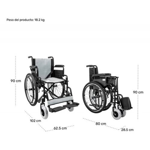 Silla Ruedas Plegable Todo Terreno Descansa Brazo Abatible