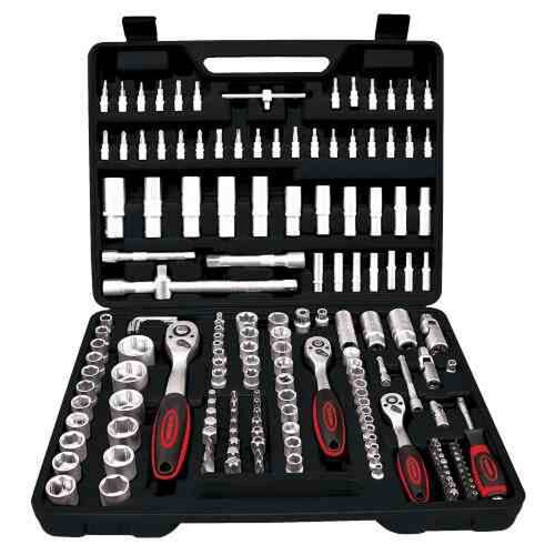 Juego Herramienta Automotriz Mikels 171 Pzs Acabado Cromado
