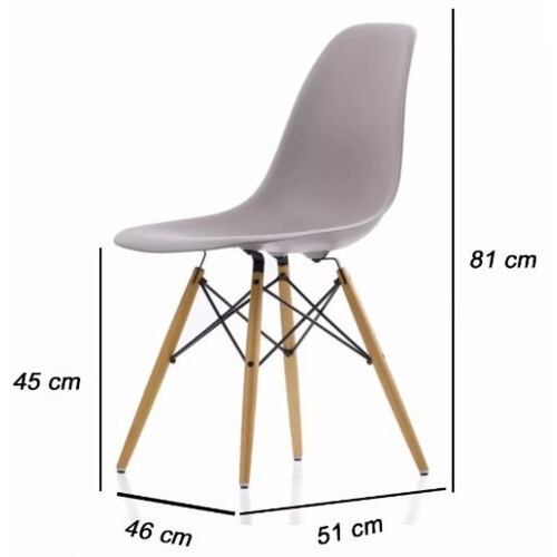Silla Estilo Eames Kit 2 Sillas Eames Gris Decoracion De Interiores Vintage Minimalista