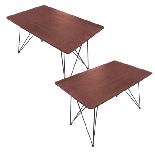 Mesa Comedor Rectangular Kit 2 Mesas Tolix Restaurante Cafeteria Vintage Minimalista