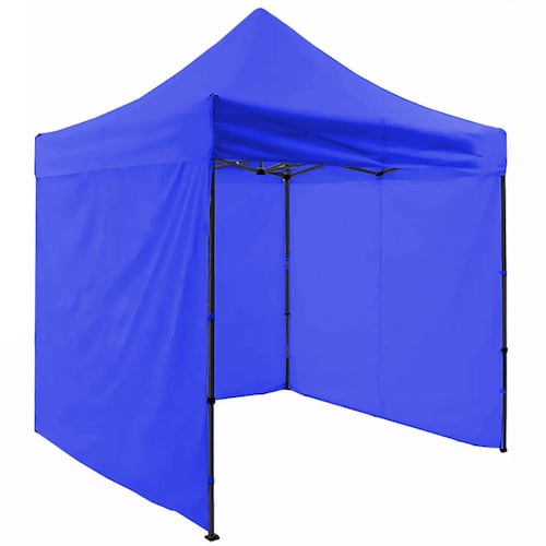 Carpa 2x2 Toldo Paredes Plegable Impermeable Lona Azul  Jardin