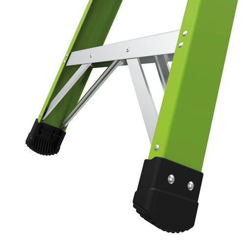 Escalera Combinada Profesional Fibra de Vidrio 6' (1.82 m) Tipo IAA King Kombo Verde Little Giant 13610