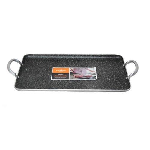 Plancha Charola Texas Grill Stone Y Pinzas Lamex 6503 6