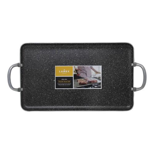 Plancha Charola Texas Grill Stone Y Pinzas Lamex 6503 6