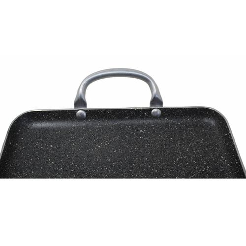 Plancha Charola Texas Grill Stone Y Pinzas Lamex 6503 6