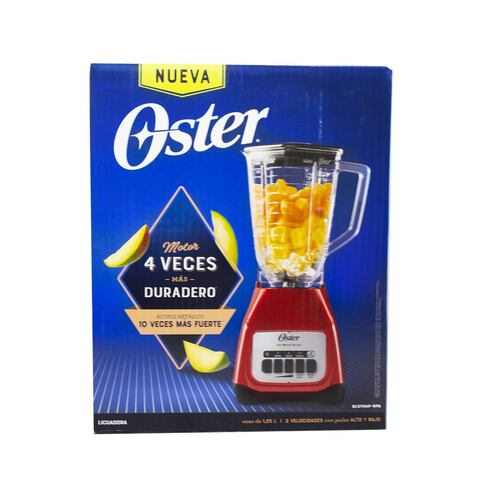 Licuadora 2 Velocidades + 2 Pulso Vaso de Plastico Rojo Oster BLSTKAPRPB.