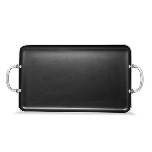Plancha Charola Texas Grill con 5 Capas de Antiadherente y Volteador Lamex 6501-2.