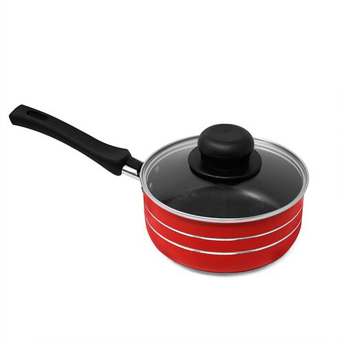 Batería de Cocina 7 Piezas con Antiadherente Rubí Roja Lamex 6502-9.