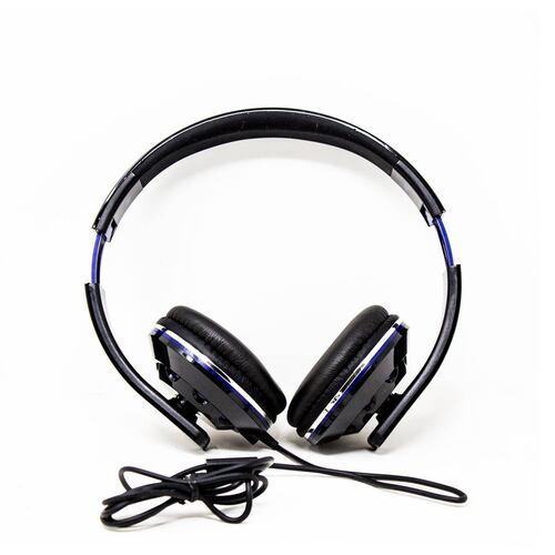 Audifonos de Diadema con Microfono Maniac Negro con Azul IHIP IPMANI