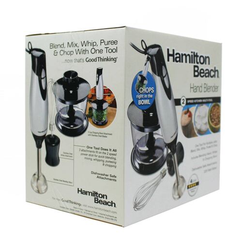 Batidora de Inmersión 2 Velocidades Con Accesorios Hamilton Beach 59765