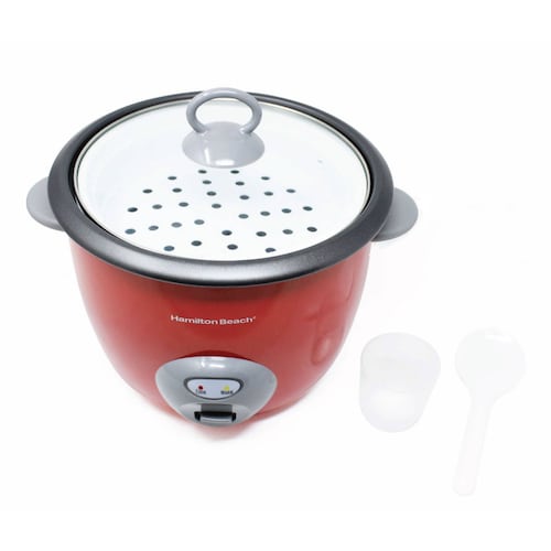 Arrocera 20 Tazas con Accesorios Roja Hamilton Beach 37538N