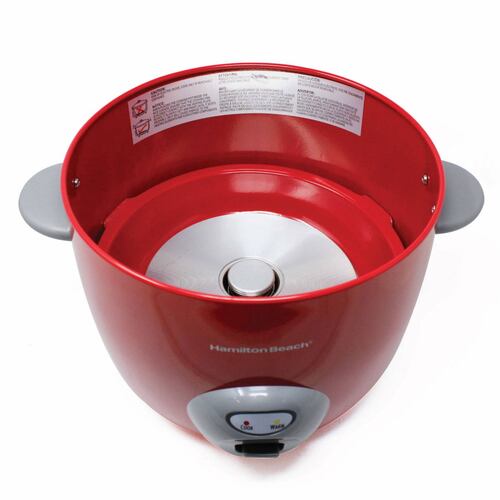 Arrocera 20 Tazas con Accesorios Roja Hamilton Beach 37538N