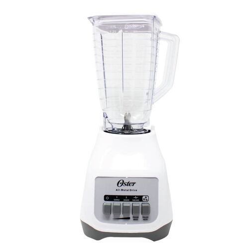 Licuadora 2 Velocidades + 2 Pulso Vaso de Plastico Blanca Oster Blstkapwpb