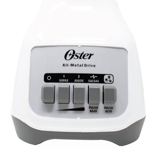 Licuadora 2 Velocidades + 2 Pulso Vaso de Plastico Blanca Oster Blstkapwpb